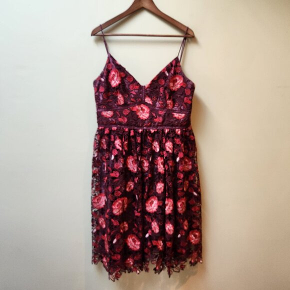 Ever New Pink Floral Lace Midi Dress - Picture 5 of 10